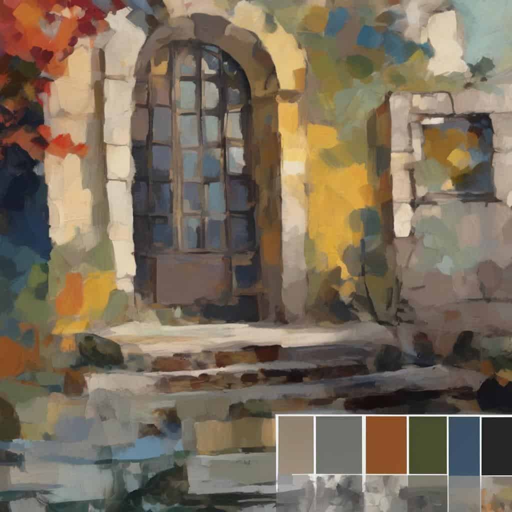 Παραδοσιακό παράθυρο σε πέτρινο τοίχο, εύγλωττο τοπίο ως συναισθηματικός καθρέφτης, εκφράζει μοναξιά και νοσταλγία.